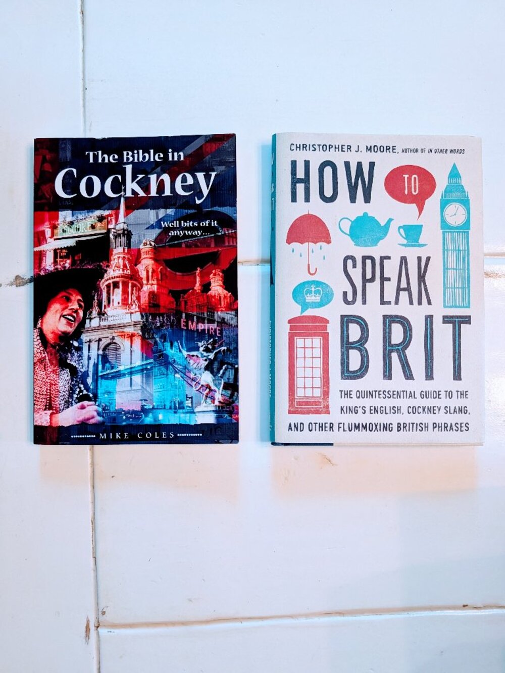 Bundle of 2 Cockney Slang Books Bible in Cockney + How to Speak Brit Humor